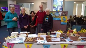 Fairtrade breakfast stall at York St John